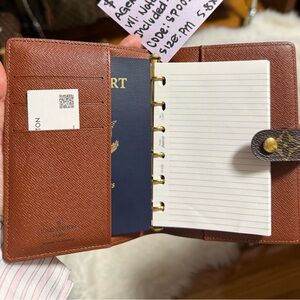 Louis vuitton Agenda pm Planner with Duster and generic notes Monogram